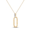 Thumbnail Image 2 of Diamond Pendant Necklace 1/20 ct tw Round 14K Yellow Gold 18"