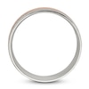 Thumbnail Image 2 of Men's Brushed Wedding Band 14K Two-Tone Gold 8.0mm