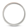 Thumbnail Image 1 of Men's Brushed Wedding Band 14K Two-Tone Gold 8.0mm