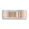 Thumbnail Image 3 of Men's Brushed Wedding Band 14K Two-Tone Gold 8.0mm