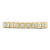 Thumbnail Image 2 of Diamond Bezel Wedding Band 1/4 ct tw 14K Yellow Gold 2.7mm