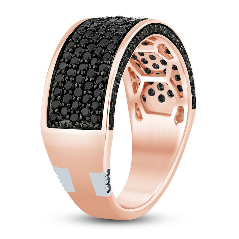 Main Image 2 of Pnina Tornai Men's Black Diamond Ring 1-1/2 ct tw 14K Rose Gold