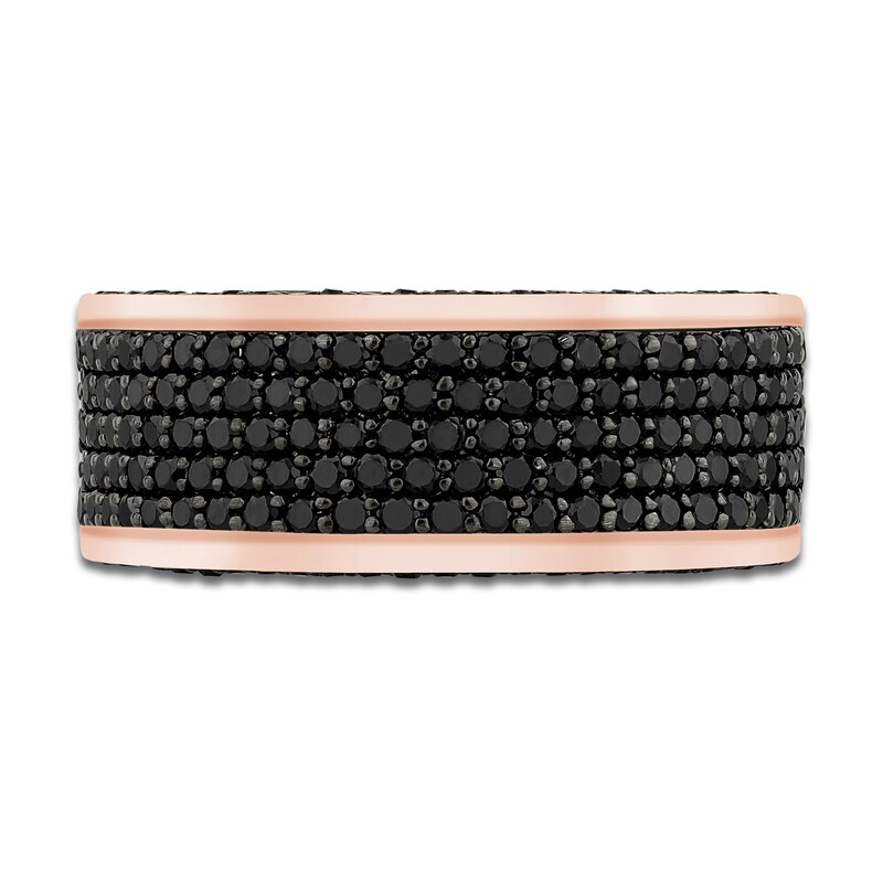 Main Image 3 of Pnina Tornai Men's Black Diamond Ring 1-1/2 ct tw 14K Rose Gold