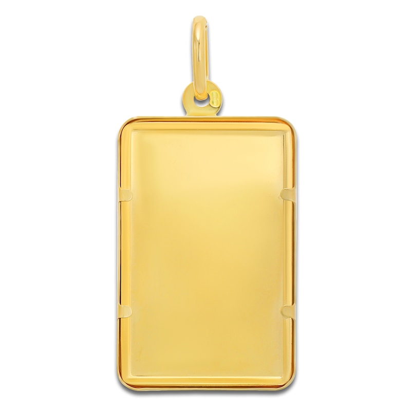 Main Image 3 of Rectangular 10g Ingot Charm 24K/18K Yellow Gold