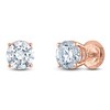 Thumbnail Image 2 of Round-Cut Lab-Grown Diamond Solitaire Stud Earrings 3 ct tw 14K Rose Gold (F/SI2)