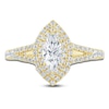 Thumbnail Image 3 of Pnina Tornai Marquise-Cut Double Halo Engagement Ring 1-1/8 ct tw 14K Yellow Gold