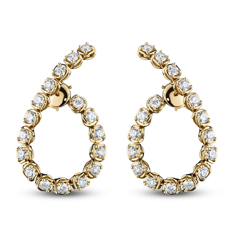 Main Image 1 of Matinee by A Link Diamond Teardrop Earrings 1-3/8 ct tw 18K Yellow Gold