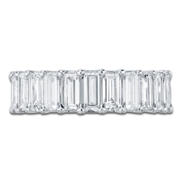 Lab-Grown Baguette-Cut Diamond Anniversary Ring 2-1/5 ct tw 14K White Gold