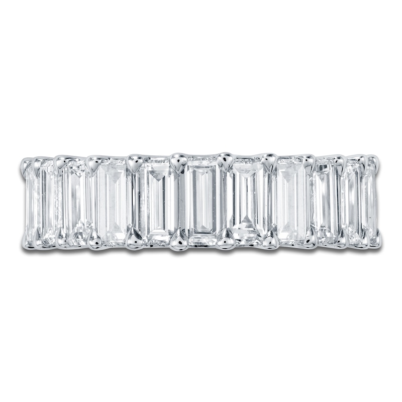 Main Image 1 of Lab-Grown Baguette-Cut Diamond Anniversary Ring 2-1/5 ct tw 14K White Gold