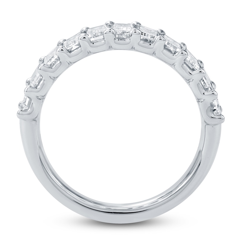 Main Image 4 of Lab-Grown Baguette-Cut Diamond Anniversary Ring 2-1/5 ct tw 14K White Gold
