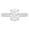 Thumbnail Image 3 of Lab-Grown Oval-Cut Diamond Engagement Ring 1-1/4 ct tw 14K White Gold