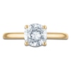 Thumbnail Image 3 of Lab-Grown Round-Cut Solitaire Plus Engagement Ring 1-1/2 ct tw 18K Yellow Gold (F/VS)