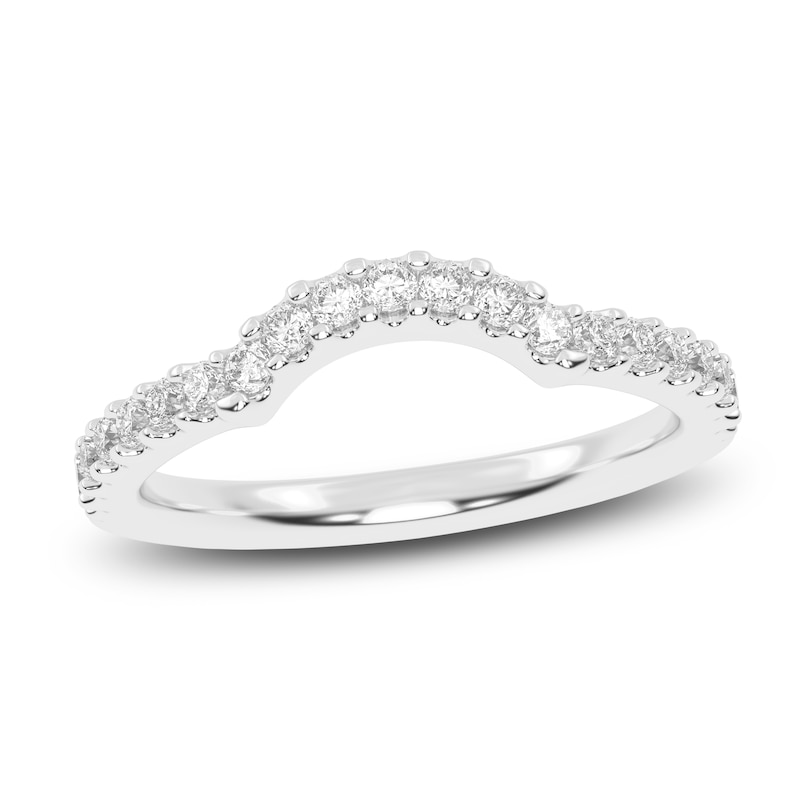 Main Image 1 of Created By Jared Studio Lab-Grown Diamond Contour Band 1/4 ct tw 14K White Gold