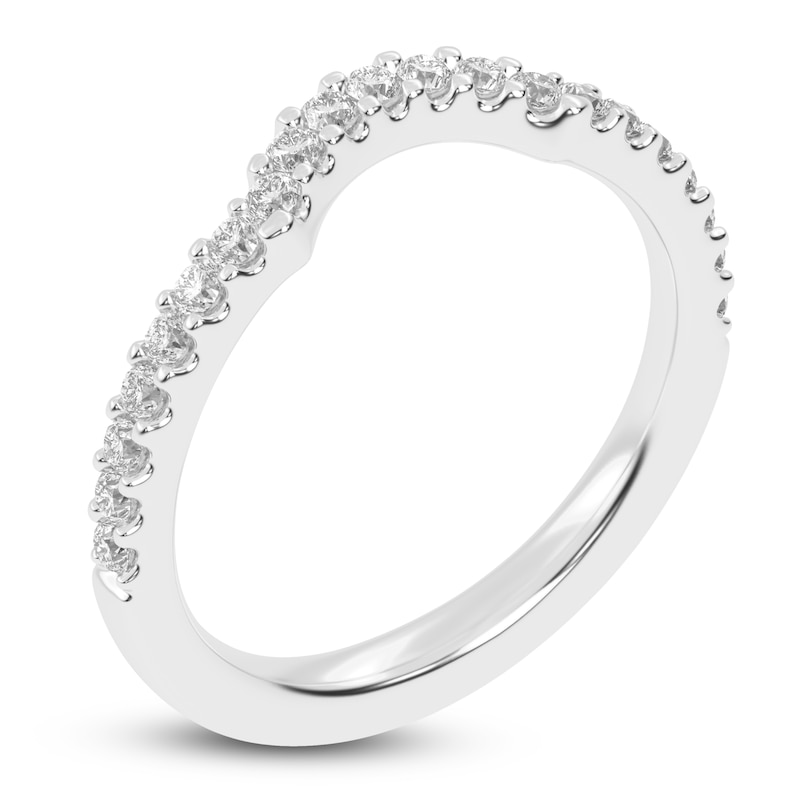 Main Image 2 of Created By Jared Studio Lab-Grown Diamond Contour Band 1/4 ct tw 14K White Gold