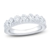 Thumbnail Image 1 of Certified Diamond Two-Row Anniversary Ring 1-1/4 ct tw 14K White Gold