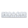 Thumbnail Image 3 of Certified Diamond Two-Row Anniversary Ring 1-1/4 ct tw 14K White Gold