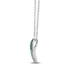 Thumbnail Image 2 of Le Vian Emerald Ombré Necklace 1/4 ct tw Diamonds 14K Vanilla Gold 19"