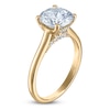 Thumbnail Image 2 of Round-Cut Lab-Grown Diamond Solitaire Plus Engagement Ring 2-1/2 ct tw 18K Yellow Gold (VS2/F)