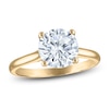 Thumbnail Image 1 of Round-Cut Lab-Grown Diamond Solitaire Plus Engagement Ring 1-5/8 ct tw 18K Yellow Gold (VS2/F)