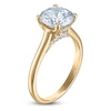 Thumbnail Image 2 of Round-Cut Lab-Grown Diamond Solitaire Plus Engagement Ring 1-5/8 ct tw 18K Yellow Gold (VS2/F)