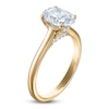 Thumbnail Image 2 of Oval-Cut Lab-Grown Diamond Solitaire Plus Engagement Ring 1-5/8 ct tw 18K Yellow Gold (VS2/F)