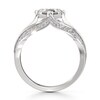 Thumbnail Image 2 of J'Lure Lab-Grown Diamond Carre Step-Cut Engagement Ring 1-3/8 ct tw 18K White Gold