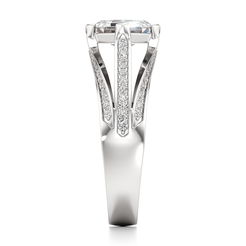 Main Image 3 of J'Lure Lab-Grown Diamond Carre Step-Cut Engagement Ring 1-3/8 ct tw 18K White Gold