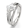 Thumbnail Image 4 of J'Lure Lab-Grown Diamond Carre Step-Cut Engagement Ring 1-3/8 ct tw 18K White Gold