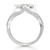 Thumbnail Image 2 of J'Lure Lab-Grown Diamond Moval Old-Cut Engagement Ring 1-3/8 ct tw 18K White Gold