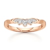 Thumbnail Image 1 of J'Lure Lab-Grown Diamond Scalloped Wedding Band 1/5 ct tw 18K Rose Gold