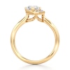 Thumbnail Image 2 of J'Lure Octagon Step-Cut Lab-Grown Diamond Half-Halo Engagement Ring 1 ct tw 18K Yellow Gold