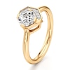 Thumbnail Image 4 of J'Lure Octagon Step-Cut Lab-Grown Diamond Half-Halo Engagement Ring 1 ct tw 18K Yellow Gold