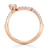 Thumbnail Image 2 of J'Lure Shield Step-Cut Lab-Created Diamond Contour Wedding Band 3/8 ct tw 18K Rose Gold