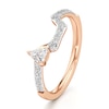 Thumbnail Image 4 of J'Lure Shield Step-Cut Lab-Created Diamond Contour Wedding Band 3/8 ct tw 18K Rose Gold
