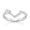 Thumbnail Image 1 of J'Lure Hexagon Step-Cut Lab-Grown Diamond Contour Wedding Band 1/2 ct tw 18K White Gold