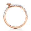 Thumbnail Image 2 of J'Lure Lozenge Step-Cut Lab-Grown Diamond Contour Wedding Band 7/8 ct tw 18K Rose Gold