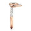 Thumbnail Image 3 of J'Lure Lozenge Step-Cut Lab-Grown Diamond Contour Wedding Band 7/8 ct tw 18K Rose Gold