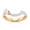 Thumbnail Image 1 of J'Lure Trillion Curved Brilliant-Cut Lab-Grown Diamond Contour Wedding Band 5/8 ct tw 18K Yellow Gold