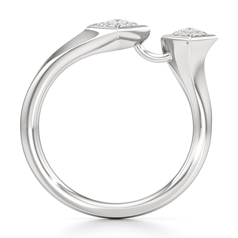 Main Image 2 of J'Lure Lab-Grown Diamond Wedding Band 1/8 ct tw 18K White Gold