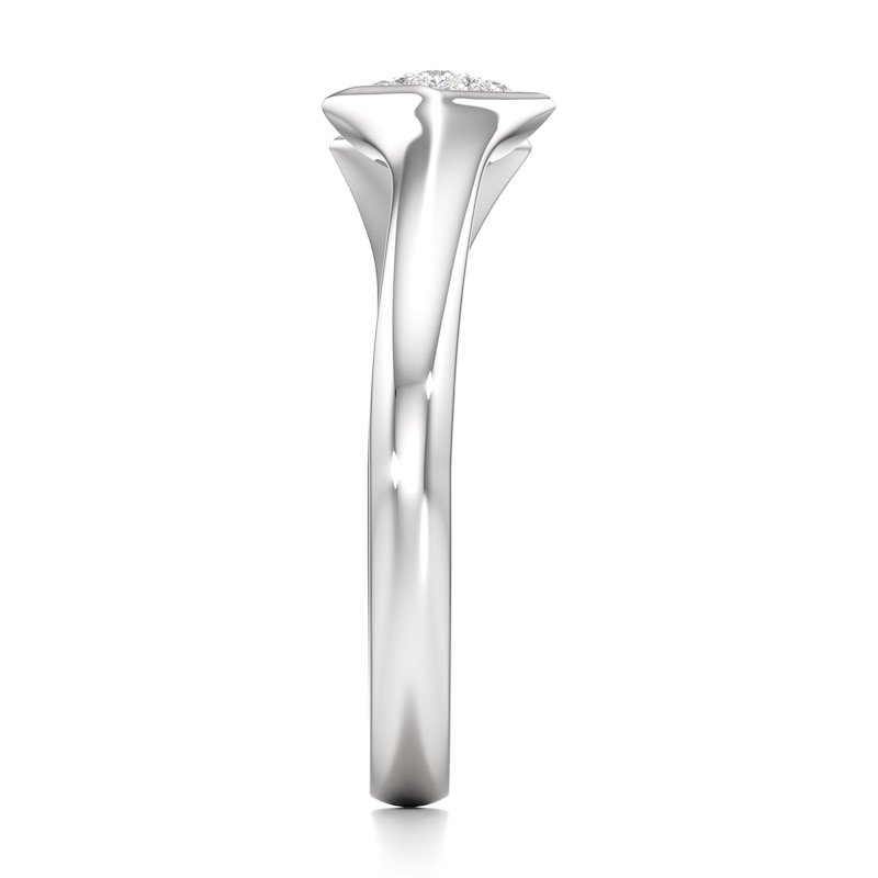 Main Image 3 of J'Lure Lab-Grown Diamond Wedding Band 1/8 ct tw 18K White Gold