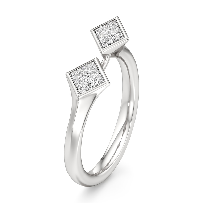 Main Image 4 of J'Lure Lab-Grown Diamond Wedding Band 1/8 ct tw 18K White Gold