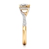 Thumbnail Image 3 of J'Lure Hexagon Step-Cut Lab-Grown Diamond Bypass Engagement Ring 1-3/8 ct tw 18K Yellow Gold