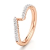 Thumbnail Image 4 of J'Lure Lab-Grown Diamond Contour Wedding Band 3/8 ct tw 18K Rose Gold