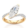 Thumbnail Image 1 of J'Lure Moval Old-Cut Lab-Grown Diamond Bypass Engagement Ring 2-1/2 ct tw 18K Yellow Gold