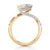 Thumbnail Image 2 of J'Lure Moval Old-Cut Lab-Grown Diamond Bypass Engagement Ring 2-1/2 ct tw 18K Yellow Gold