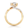 Thumbnail Image 2 of J'Lure Octagon Brilliant-Cut Lab-Grown Diamond Bypass Engagement Ring 2-1/2 ct tw 18K Yellow Gold