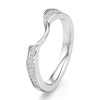 Thumbnail Image 4 of J'Lure Lab-Grown Diamond Contour Wedding Band 1/8 ct tw 18K White Gold