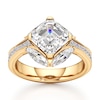 Thumbnail Image 1 of J'Lure Square-Emerald Step-Cut Lab-Grown Diamond Engagement Ring 4-1/2 ct tw 18K Yellow Gold