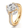 Thumbnail Image 4 of J'Lure Square-Emerald Step-Cut Lab-Grown Diamond Engagement Ring 4-1/2 ct tw 18K Yellow Gold