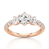 Thumbnail Image 1 of J'Lure Hexagon Step-Cut Lab-Grown Diamond Engagement Ring 1-7/8 ct tw 18K Rose Gold